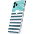 Polka Dots and Stripes Heart in Blue iPhone 11 Pro Skin